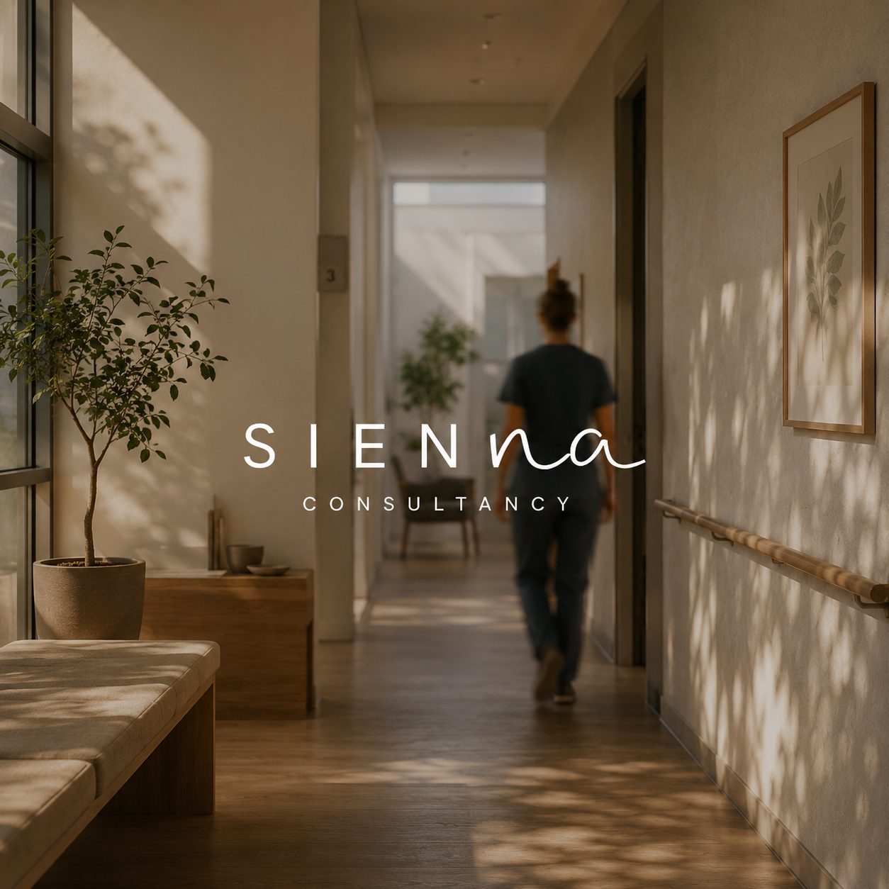 SIENNA wordmark over a working session
